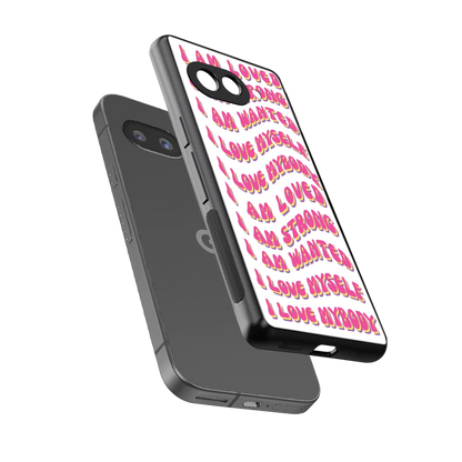 Affirmation sleek google pixel 10a cover with tempered glass back and TPU edges