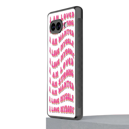 Affirmation google pixel 10a mobile cover | shockproof glass phone case