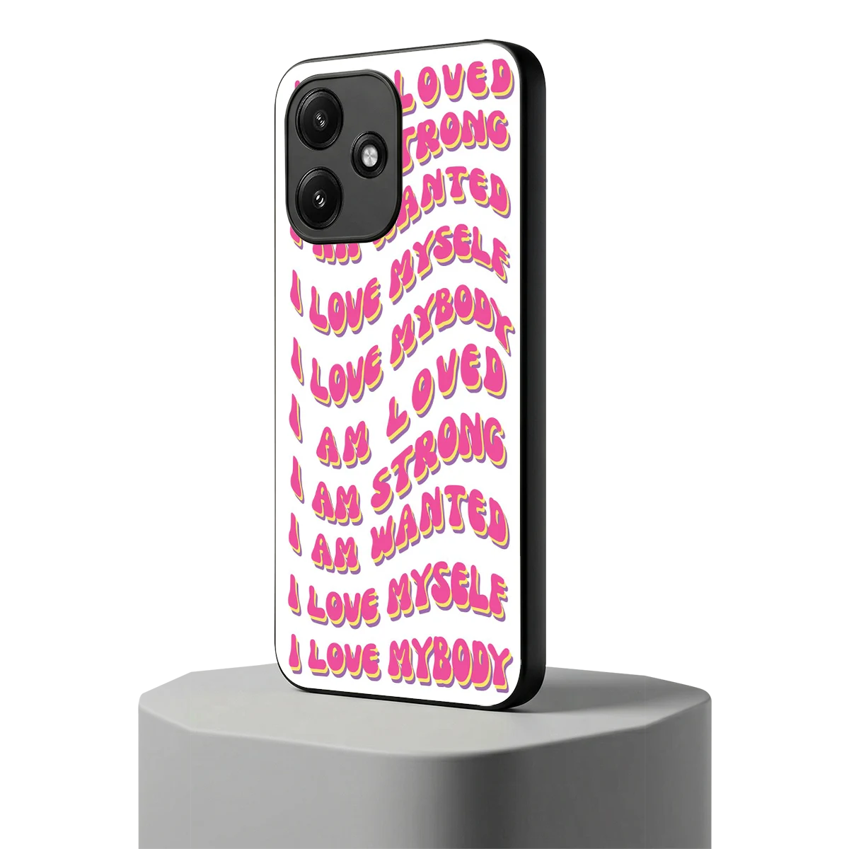 Affirmation redmi 12 5g mobile cover | shockproof glass phone case