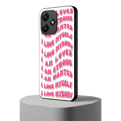 Affirmation redmi 12 5g mobile cover | shockproof glass phone case