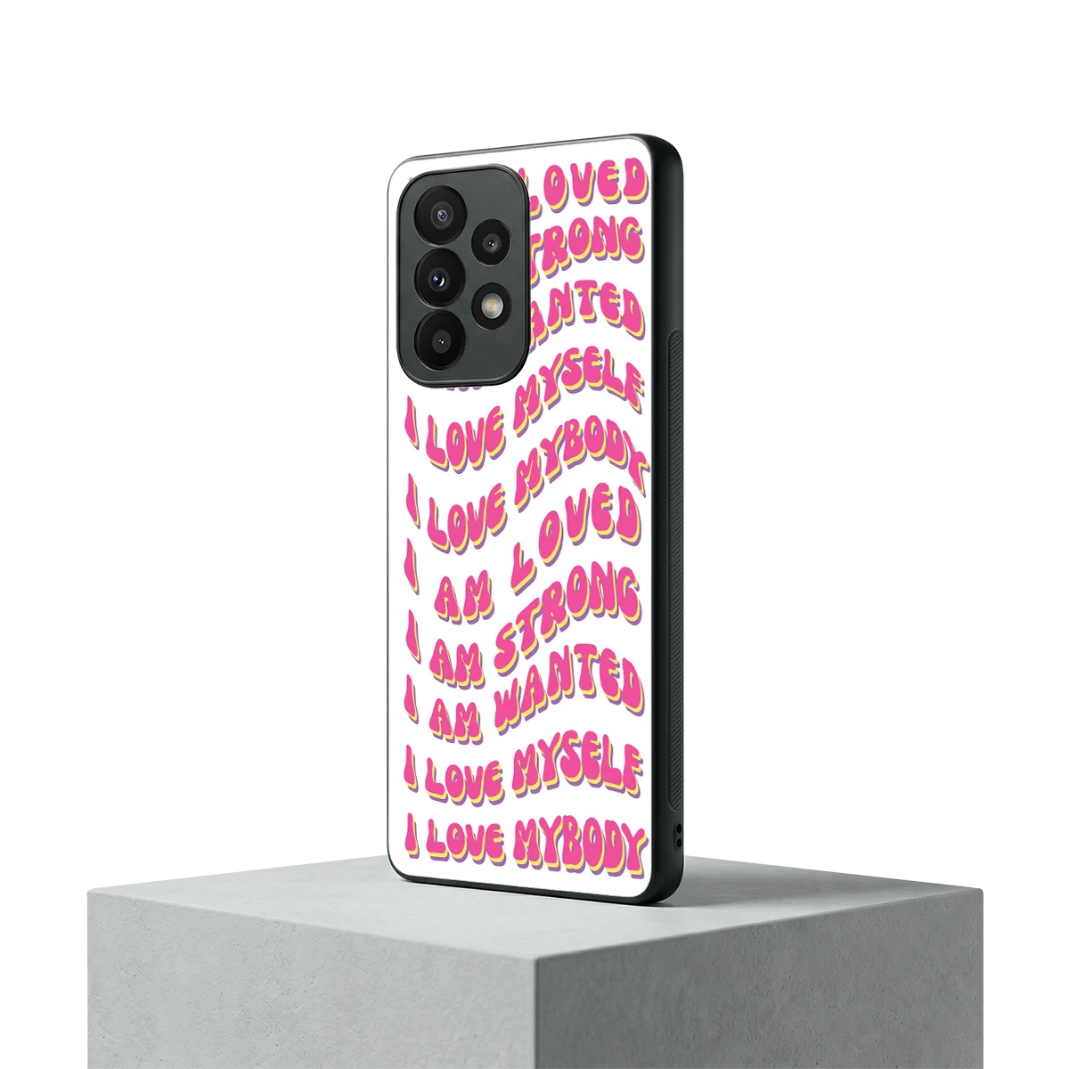 Affirmation samsung galaxy a23 mobile cover | shockproof glass phone case