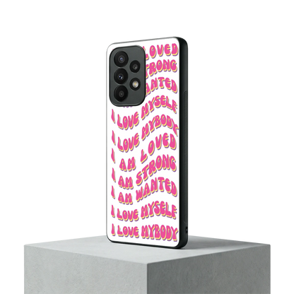 Affirmation samsung galaxy a23 mobile cover | shockproof glass phone case