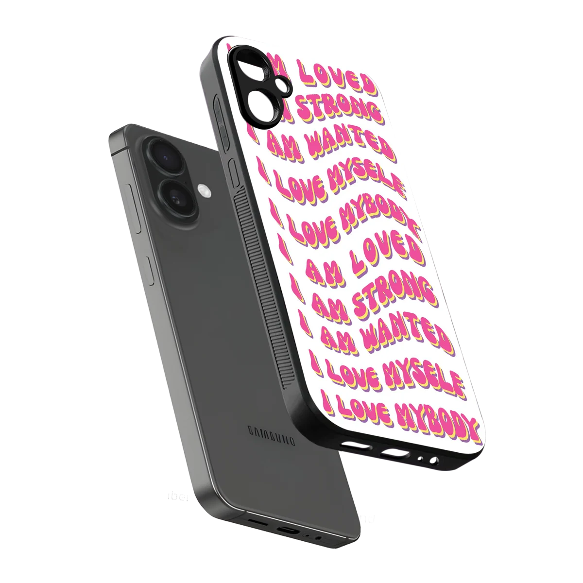 Affirmation sleek samsung galaxy a06 5g cover with tempered glass back and TPU edges