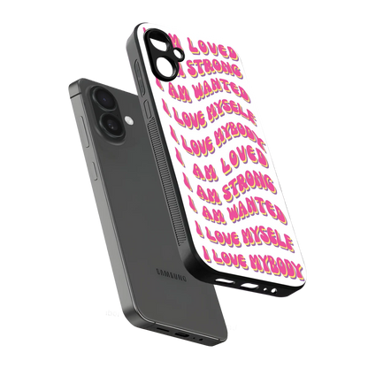 Affirmation sleek samsung galaxy a06 5g cover with tempered glass back and TPU edges