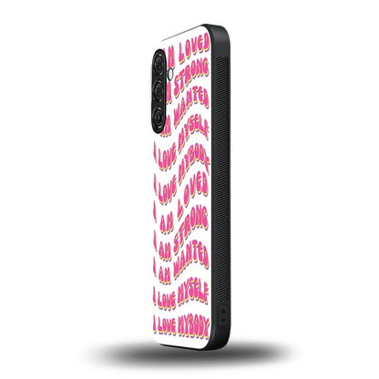 Affirmation samsung galaxy m34 5g mobile cover | shockproof glass phone case