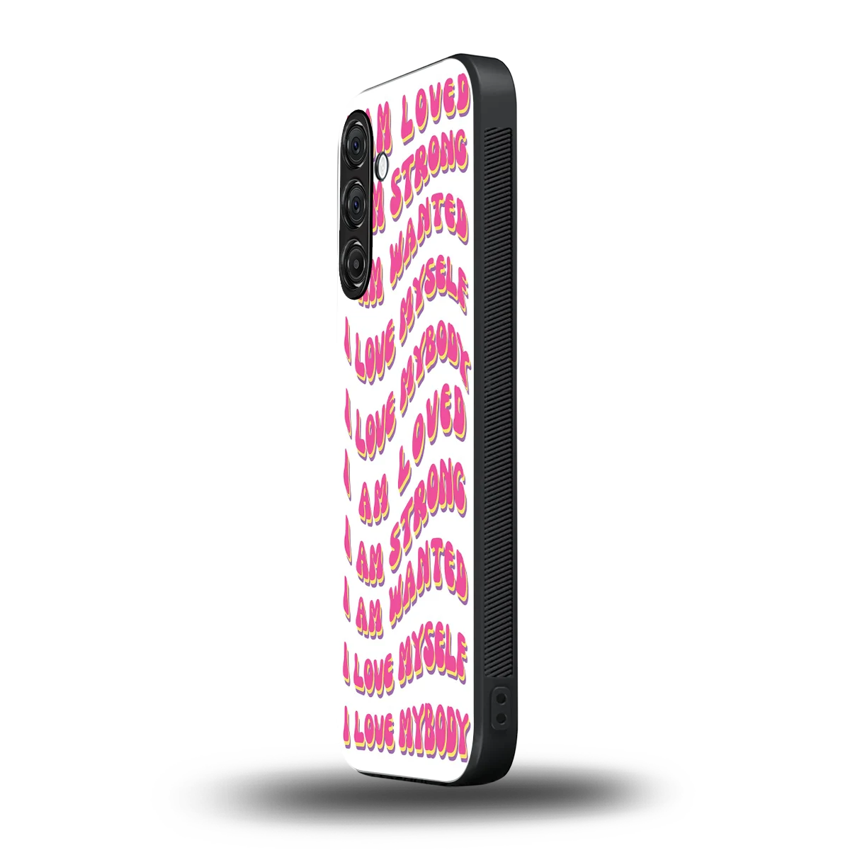 Affirmation samsung galaxy m55 5g mobile cover | shockproof glass phone case