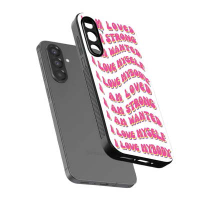 Affirmation sleek samsung galaxy f17 5g cover with tempered glass back and TPU edges