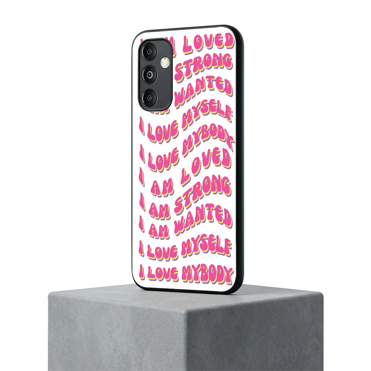 Affirmation samsung galaxy m14 5g mobile cover | shockproof glass phone case