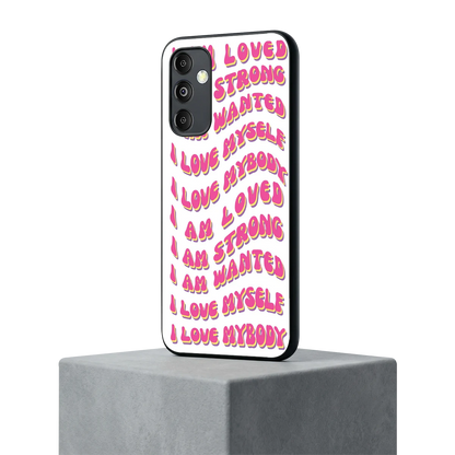 Affirmation samsung galaxy m14 5g mobile cover | shockproof glass phone case