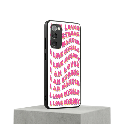 Affirmation samsung galaxy s20 fe mobile cover | shockproof glass phone case
