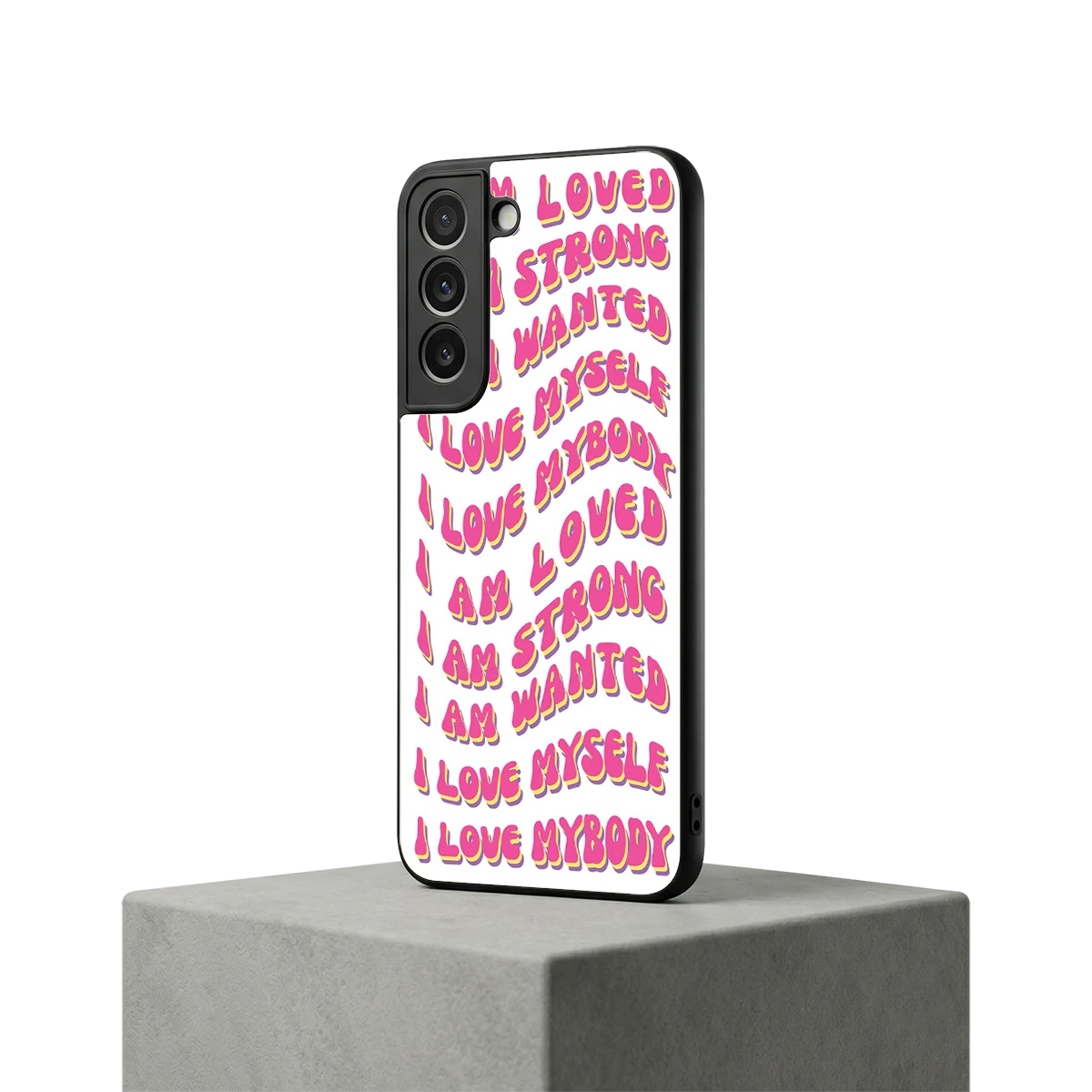 Affirmation samsung galaxy s22 mobile cover | shockproof glass phone case