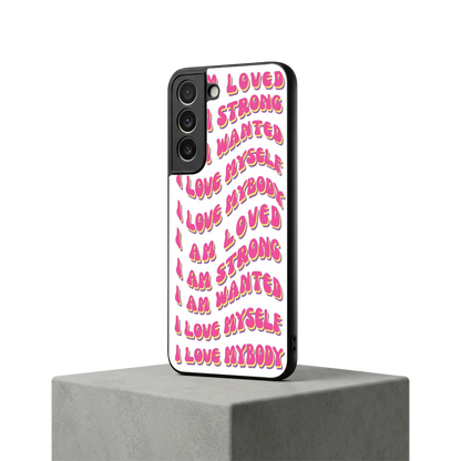 Affirmation samsung galaxy s22 mobile cover | shockproof glass phone case