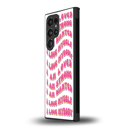 Affirmation samsung galaxy s23 ultra mobile cover | shockproof glass phone case