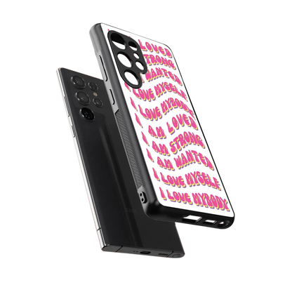 Affirmation sleek samsung galaxy s25 ultra cover with tempered glass back and TPU edges