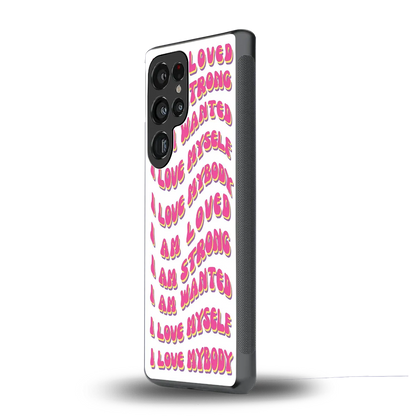 Affirmation samsung galaxy s25 ultra mobile cover | shockproof glass phone case