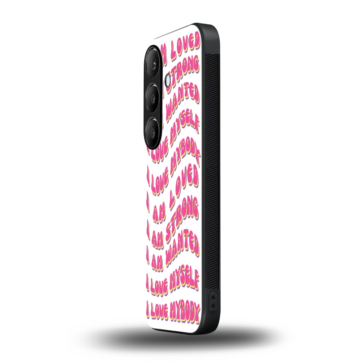 Affirmation samsung galaxy s24 fe mobile cover | shockproof glass phone case