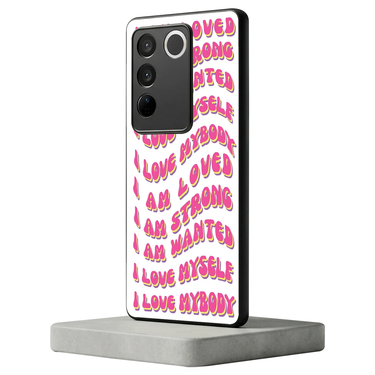 Affirmation vivo v27 5g mobile cover | shockproof glass phone case