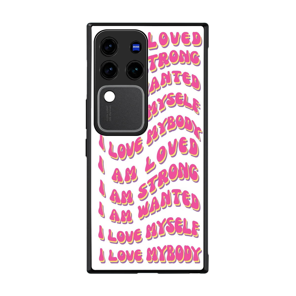 Affirmation back phone cover | glass case forvivo v30 pro