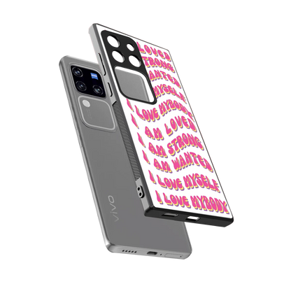 Affirmation sleekvivo v30 pro cover with tempered glass back and TPU edges
