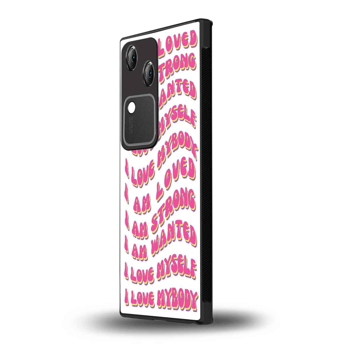 Affirmation vivo v30 mobile cover | shockproof glass phone case