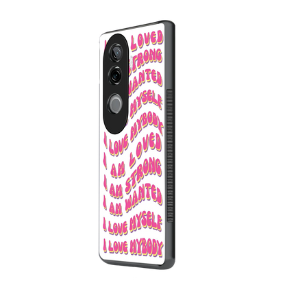 Affirmation vivo v40e mobile cover | shockproof glass phone case