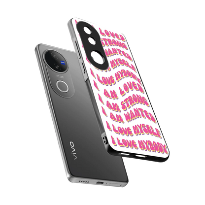 Affirmation sleek vivo v50 cover with tempered glass back and TPU edges