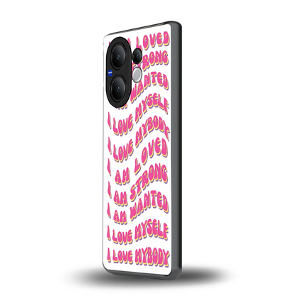 Affirmation vivo v60 mobile cover | shockproof glass phone case