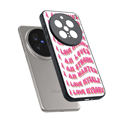 Affirmation sleek vivo x200 pro cover with tempered glass back and TPU edges