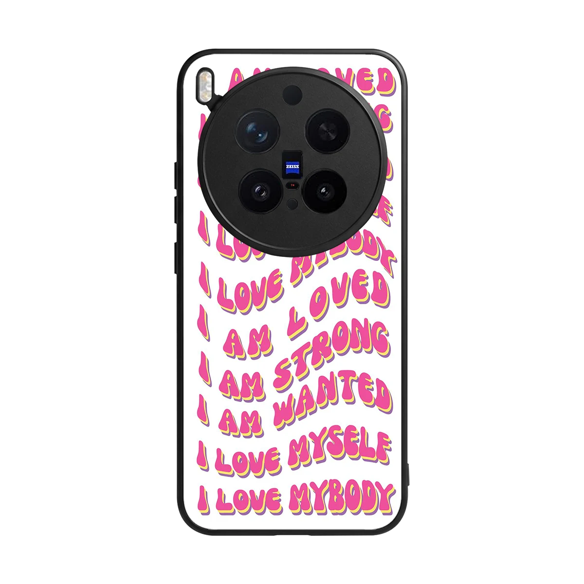 Affirmation back phone cover | glass case for vivo x300 pro