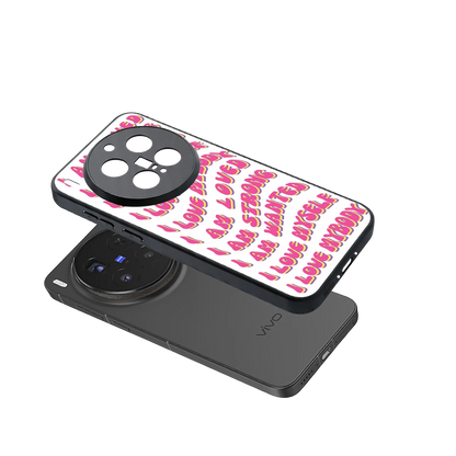 Affirmation sleek vivo x300 pro cover with tempered glass back and TPU edges
