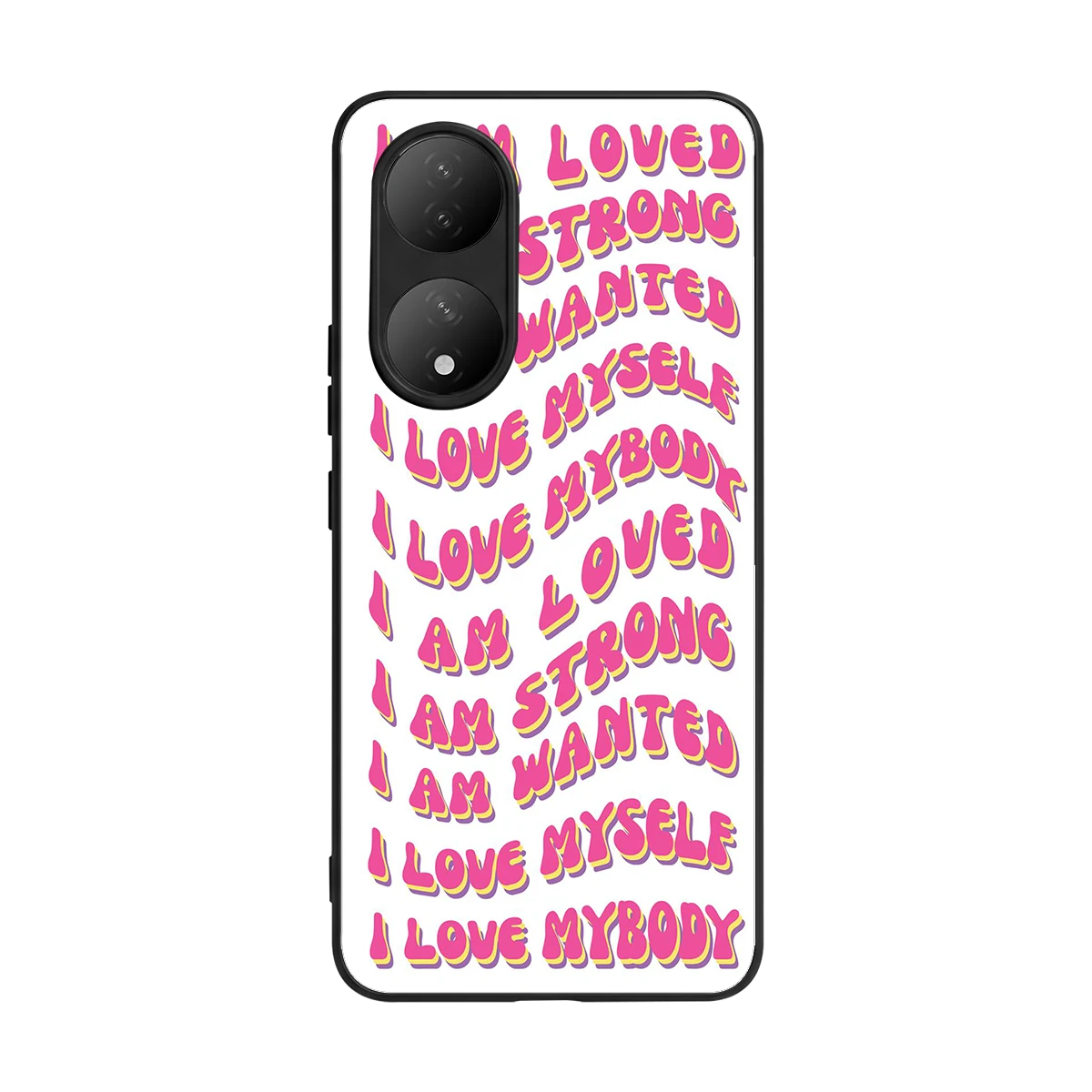 Affirmation back phone cover | glass case for Vivo-y100