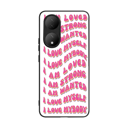 Affirmation back phone cover | glass case for Vivo-y100
