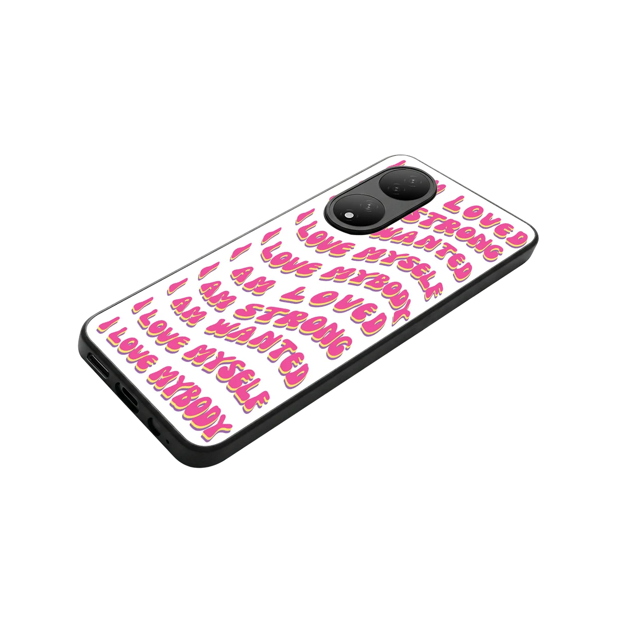 Affirmation stylish phone case for Vivo-y100 | glossy glass and slim fit