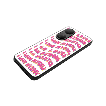 Affirmation stylish phone case for Vivo-y100 | glossy glass and slim fit
