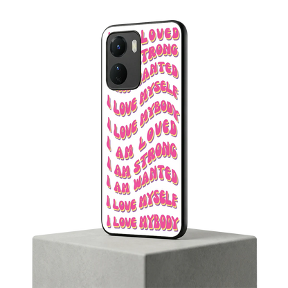 Affirmation vivo y16 mobile cover | shockproof glass phone case