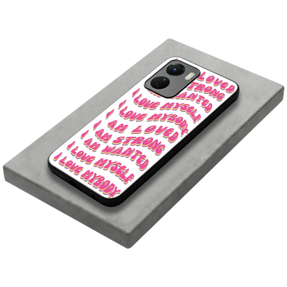 Affirmation stylish phone case for vivo y16 | glossy glass and slim fit