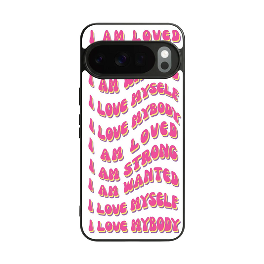 Affirmation back phone cover | glass case for google pixel 10 pro