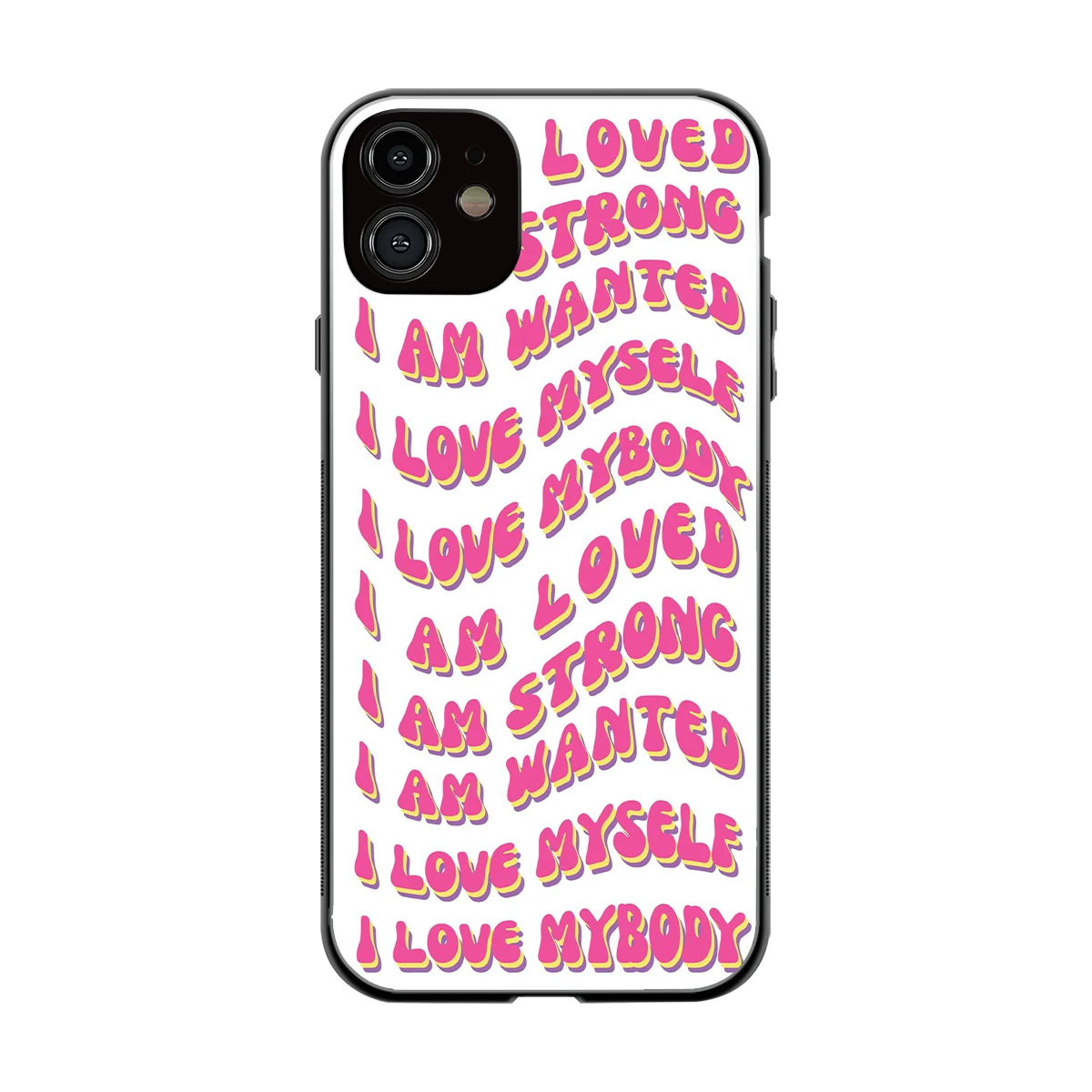 Affirmation back phone cover | glass case for iphone 11