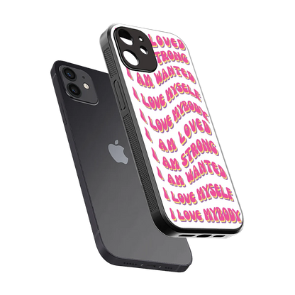 Affirmation sleek iphone 11 cover with tempered glass back and TPU edges