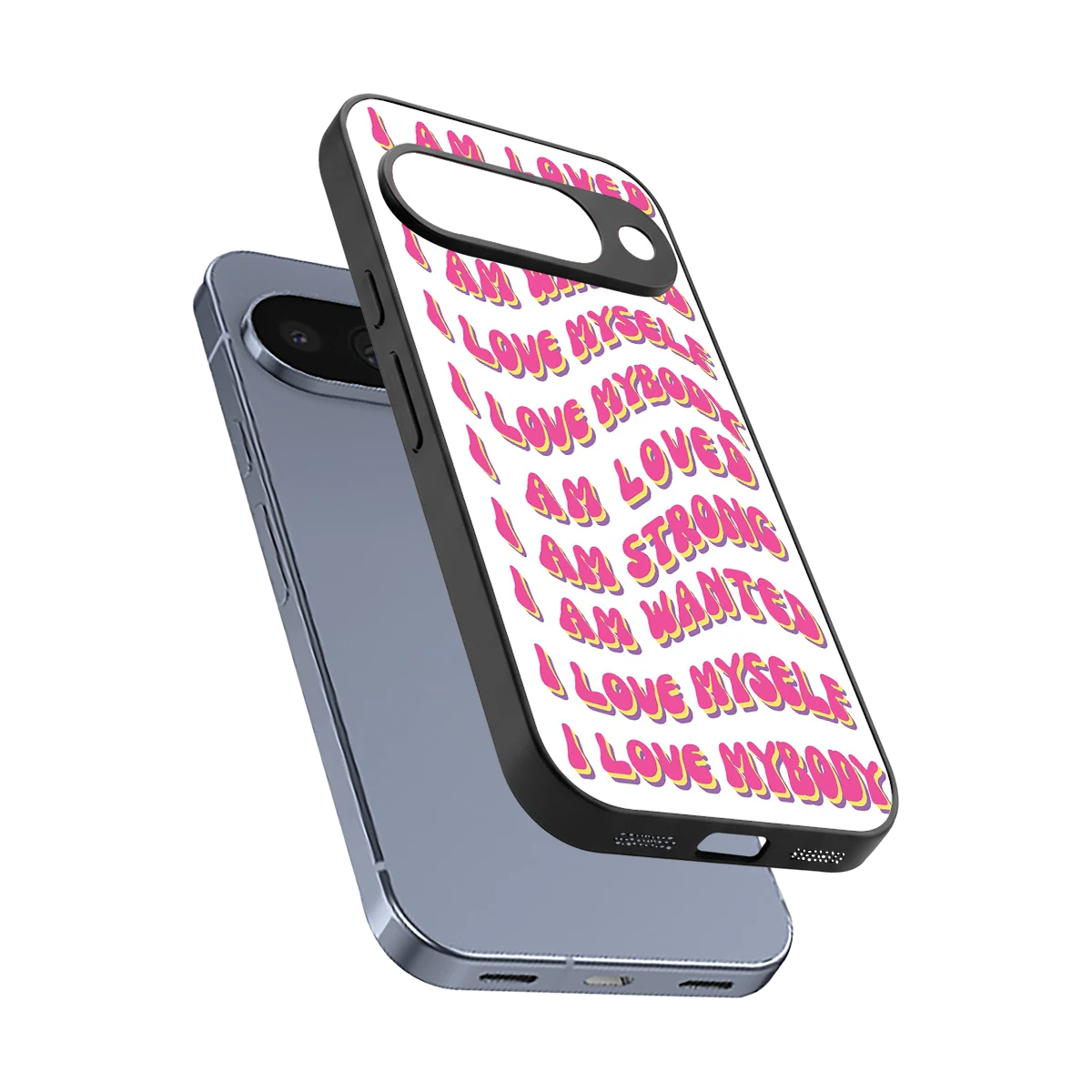 Affirmation sleek google pixel 10 cover with tempered glass back and TPU edges