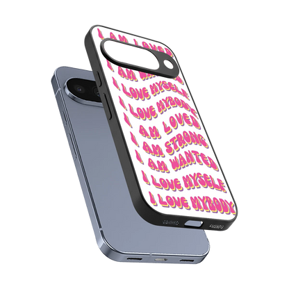 Affirmation sleek google pixel 10 cover with tempered glass back and TPU edges