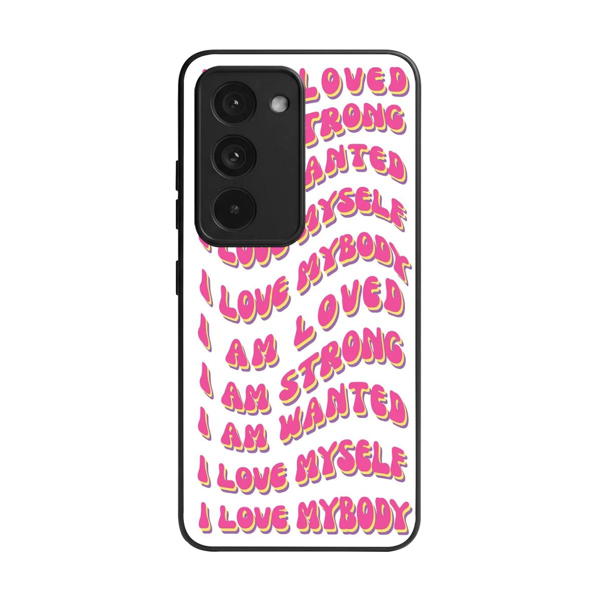 Affirmation back phone cover | glass case for redmi 15 5g