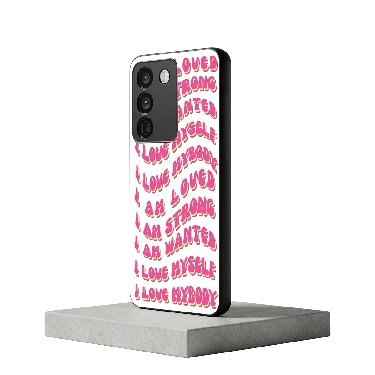 Affirmation vivo y200 5g mobile cover | shockproof glass phone case