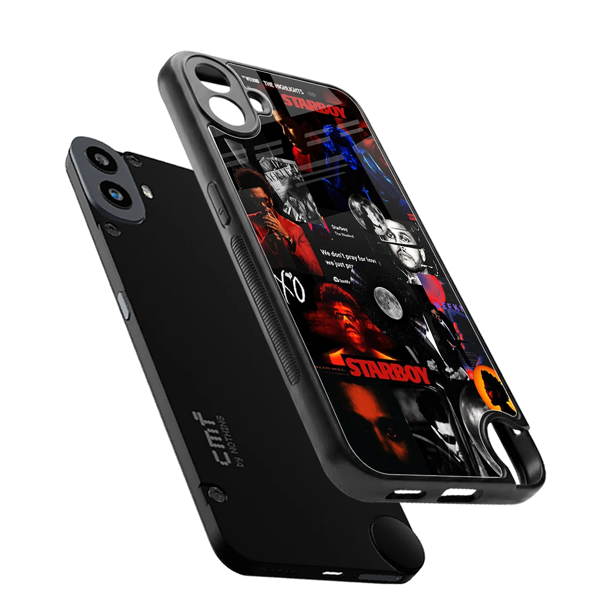 After Hours sleek cmf nothing phone 1 cover with tempered glass back and TPU edges