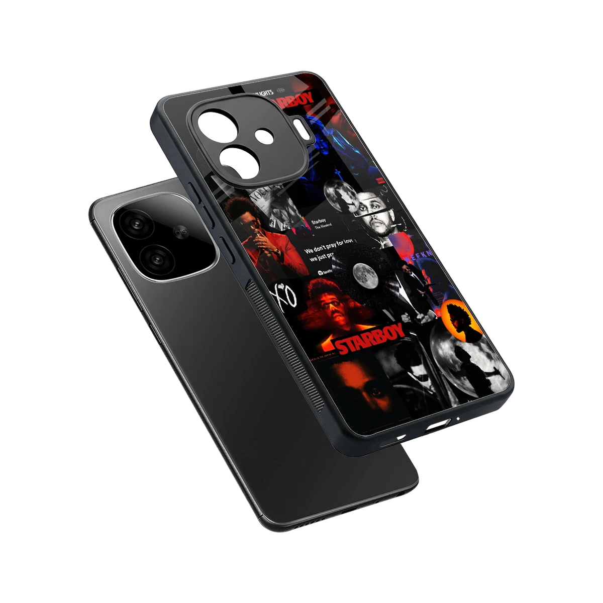 After Hours sleek iqoo neo 10r 5g cover with tempered glass back and TPU edges