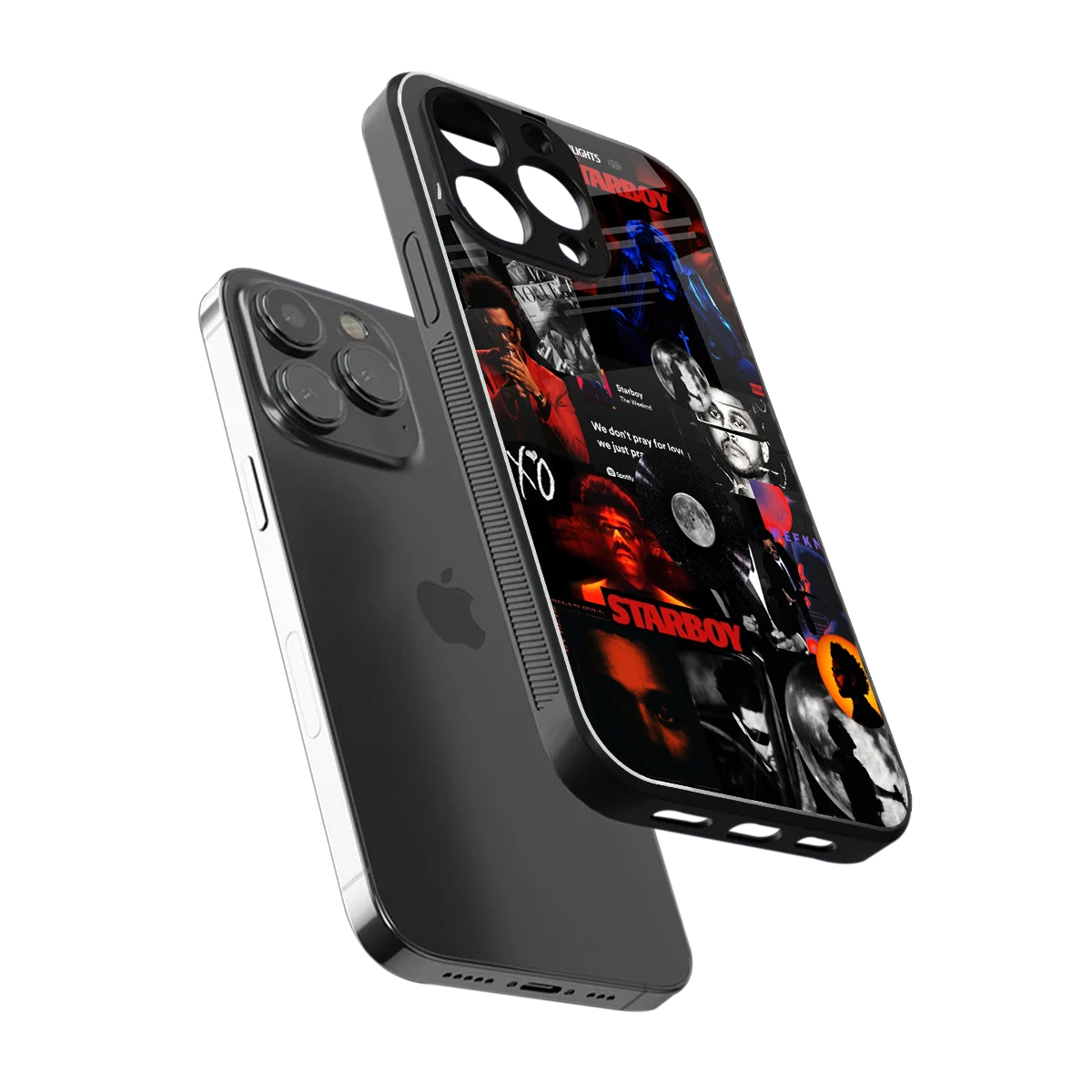 After Hours sleek iphone 12 pro max cover with tempered glass back and TPU edges