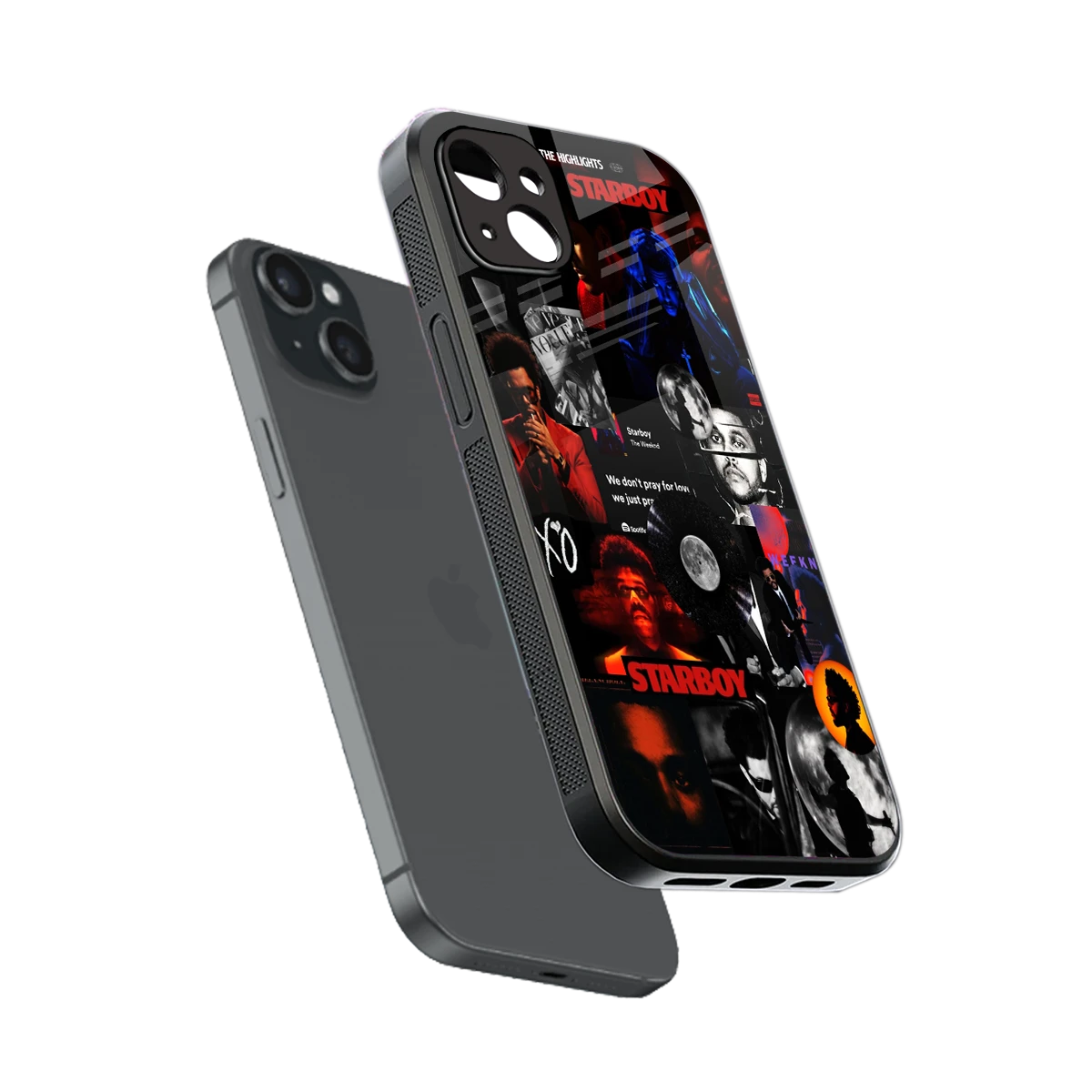 After Hours sleek iphone 14 plus cover with tempered glass back and TPU edges