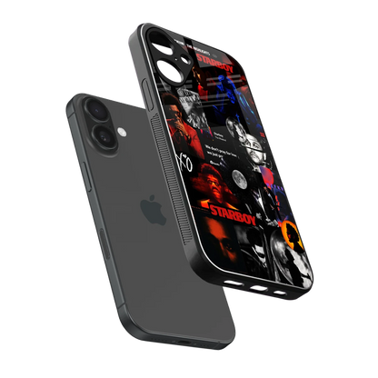 After Hours sleek iphone 16 plus cover with tempered glass back and TPU edges