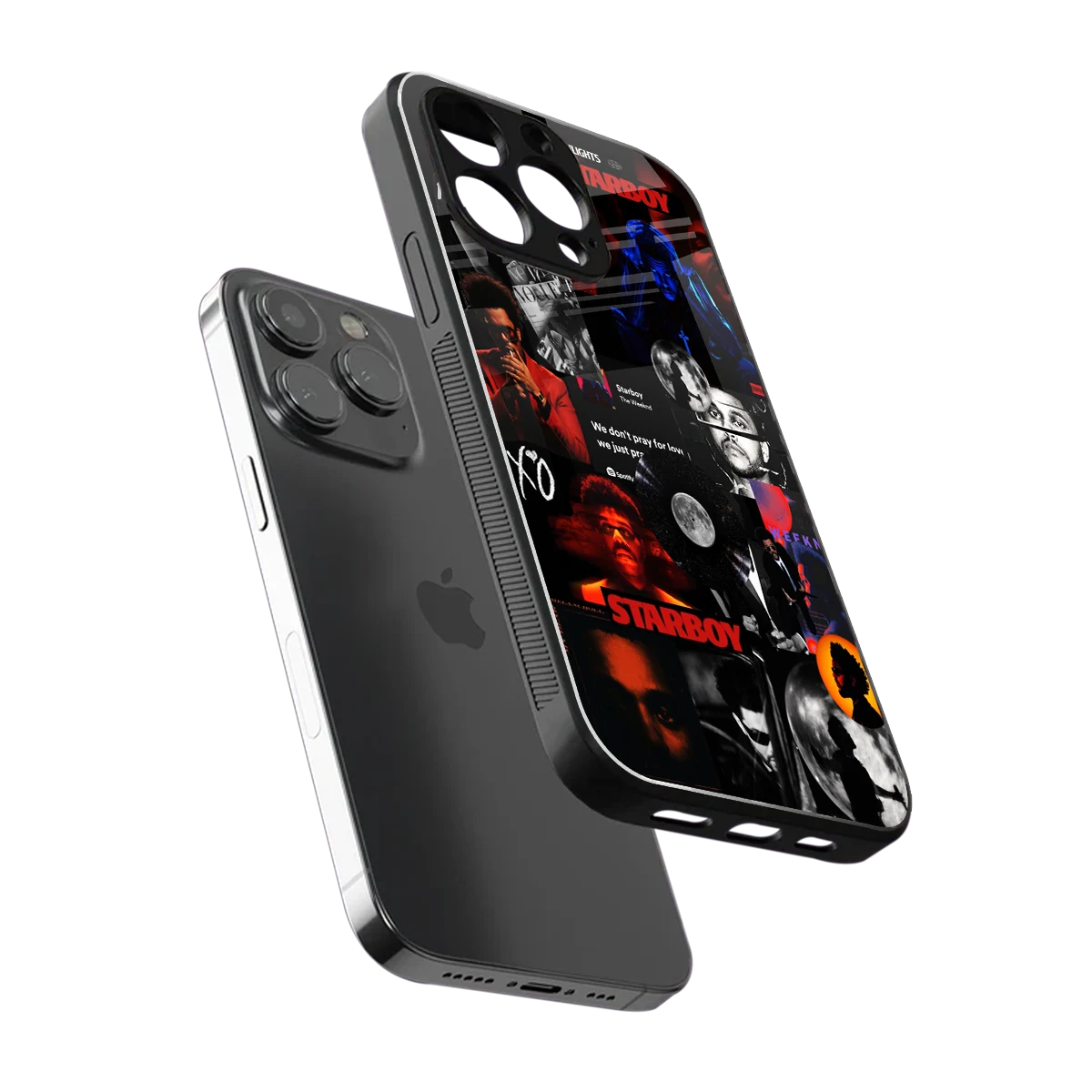 After Hours sleek iphone 16 pro max cover with tempered glass back and TPU edges
