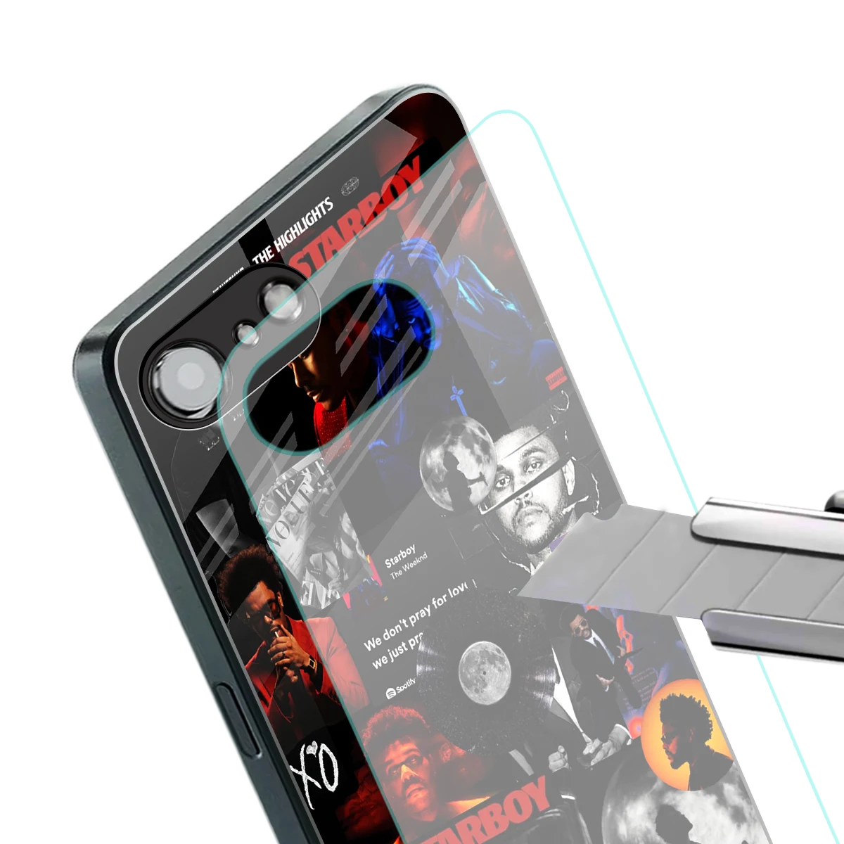 After Hours stylish phone case for iphone 16e | glossy glass and slim fit